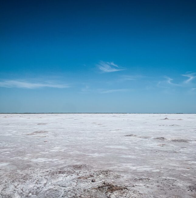 viewing the salt plains