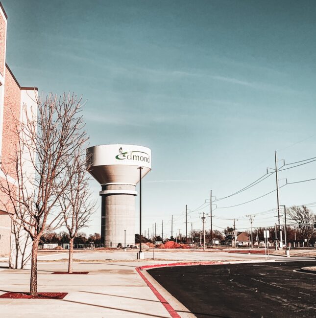 View of Edmond water tower